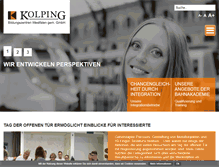 Tablet Screenshot of kolping-hamm.de